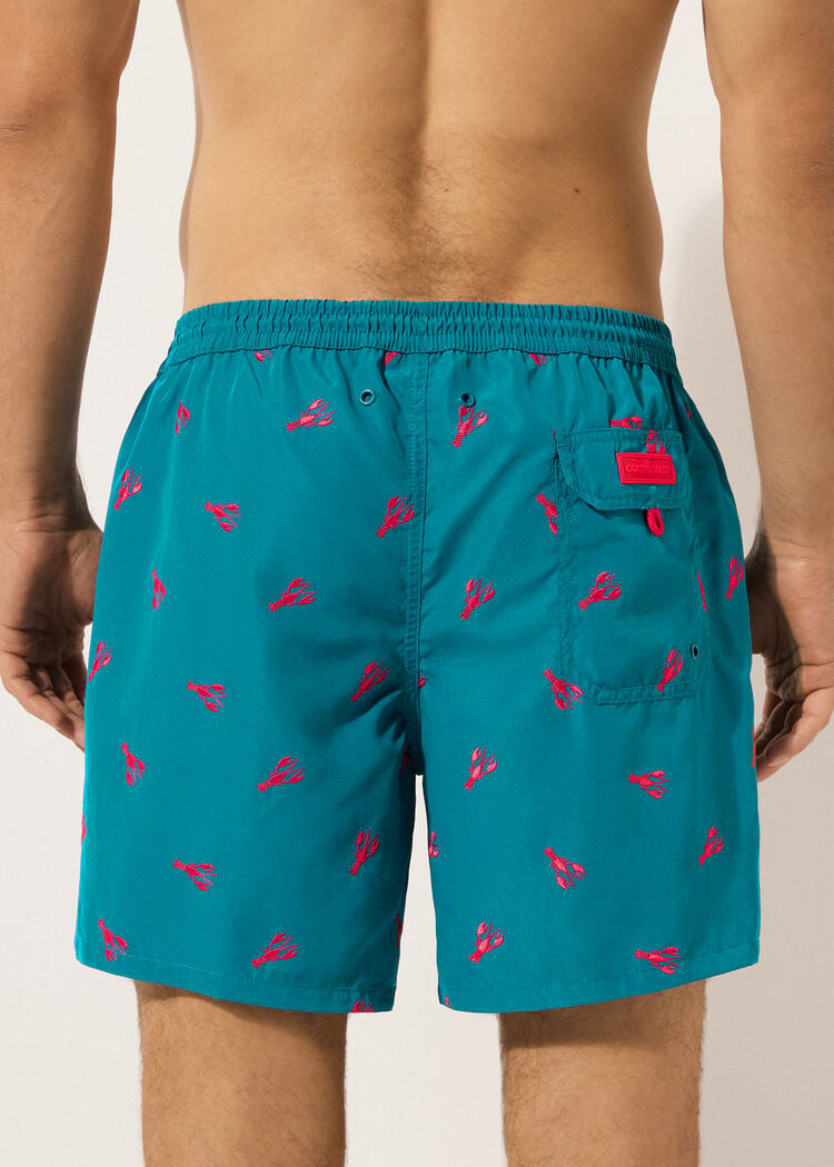 Men’s patterned swimming trunks formentera