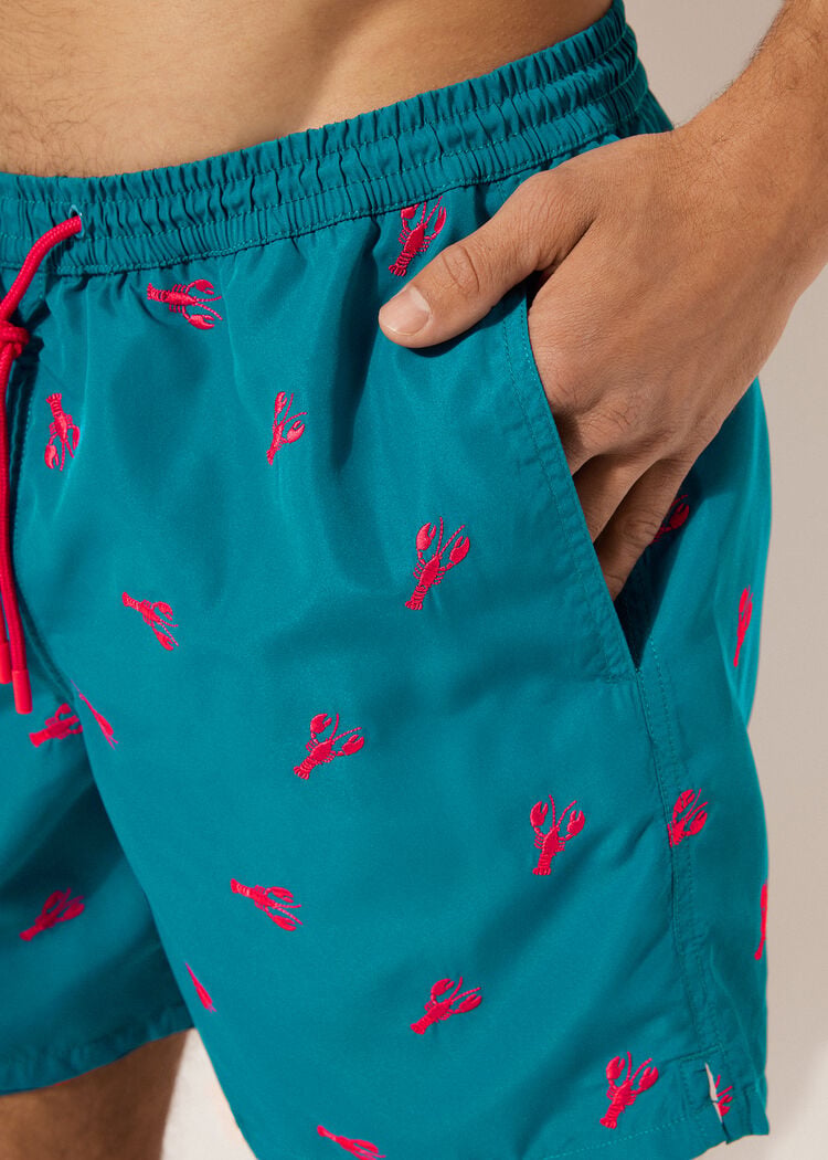 Men’s patterned swimming trunks formentera