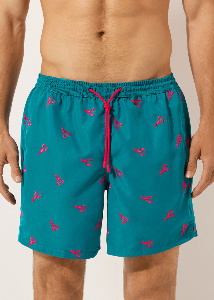 Men’s patterned swimming trunks formentera