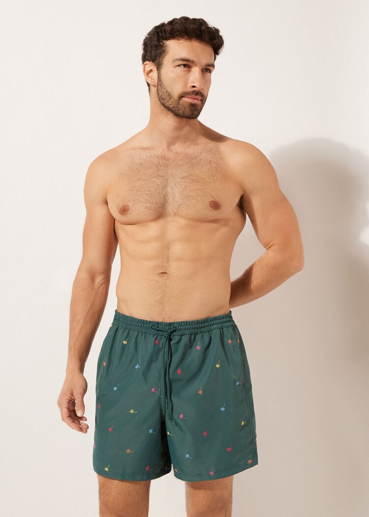 Men’s patterned swimming trunks formentera