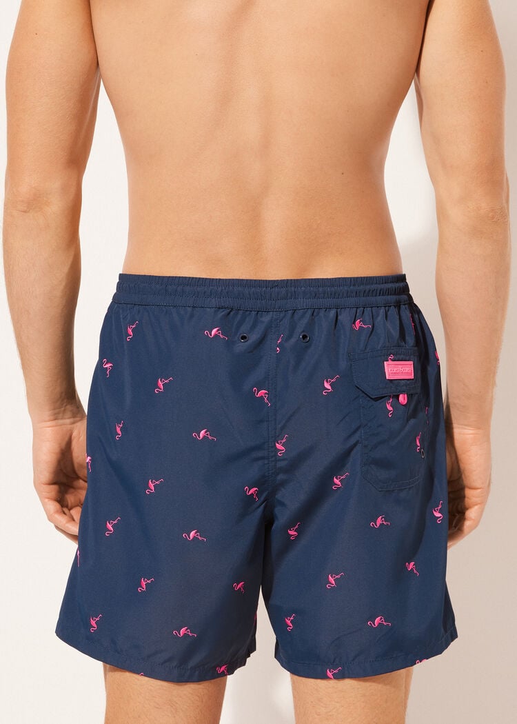 Men’s patterned swimming trunks formentera