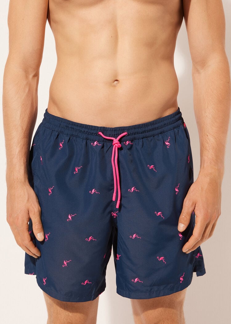 Men’s patterned swimming trunks formentera