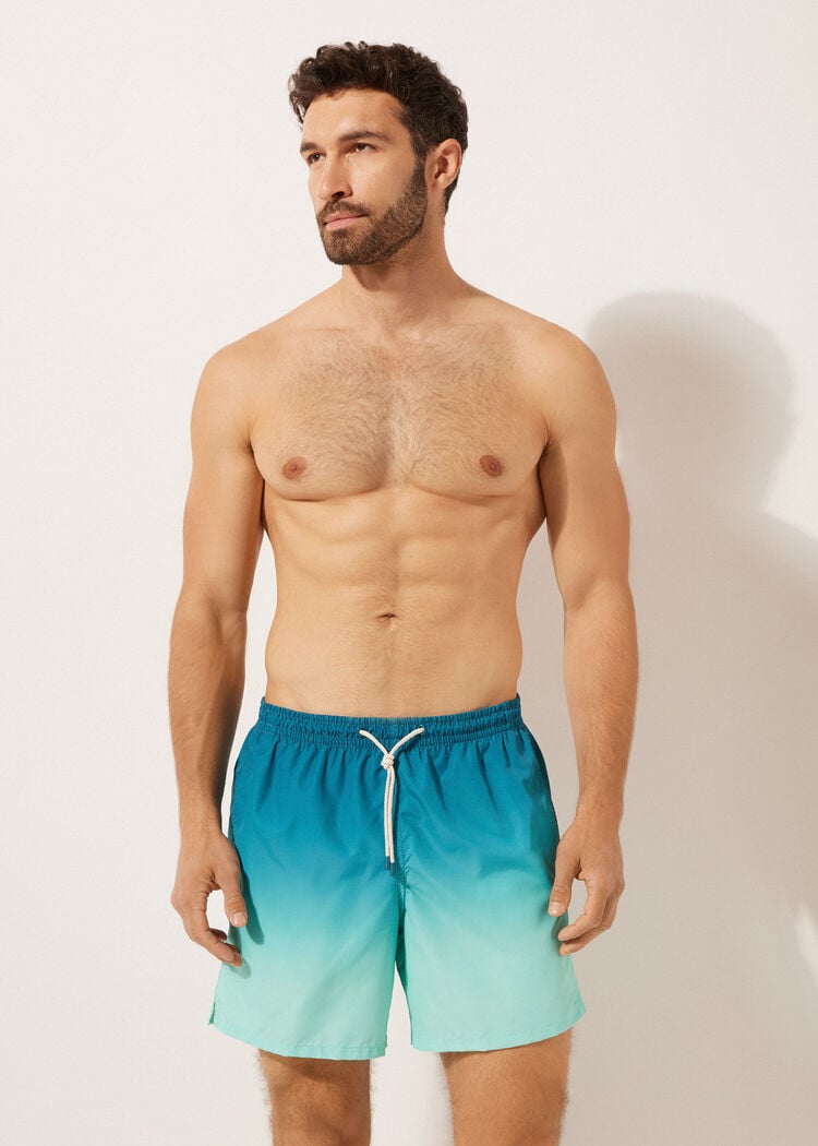 Men’s patterned swimming trunks formentera