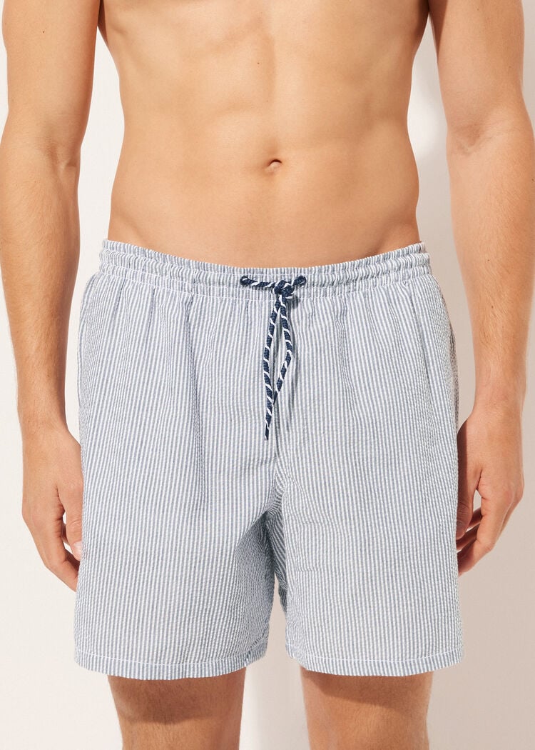 Men’s striped swimming trunks formentera