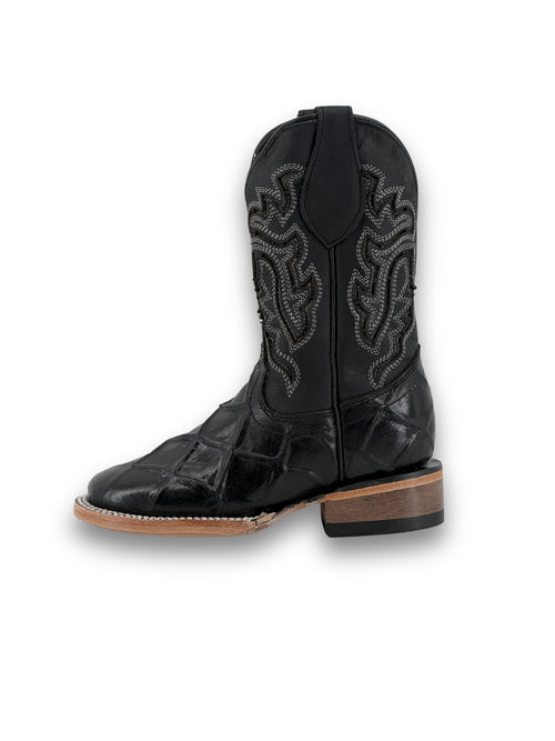 Little Bruce Big Bass Pirarucu Square Toe Cowboy Boot