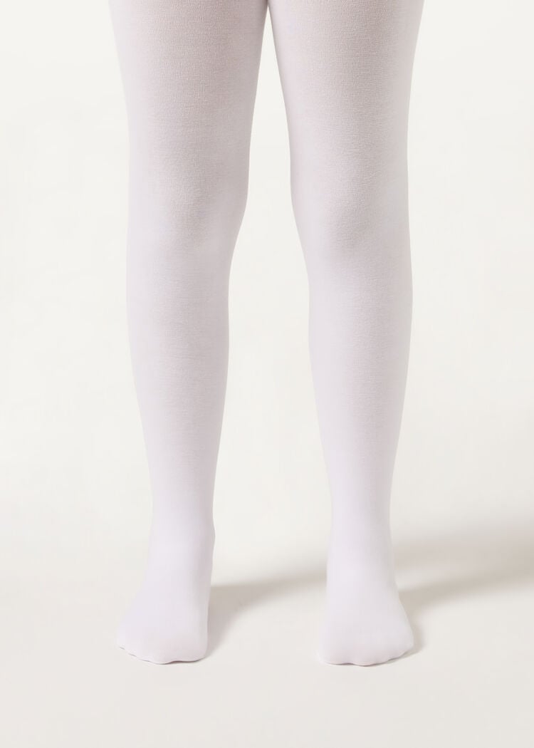 Girls’ eco cotton tights