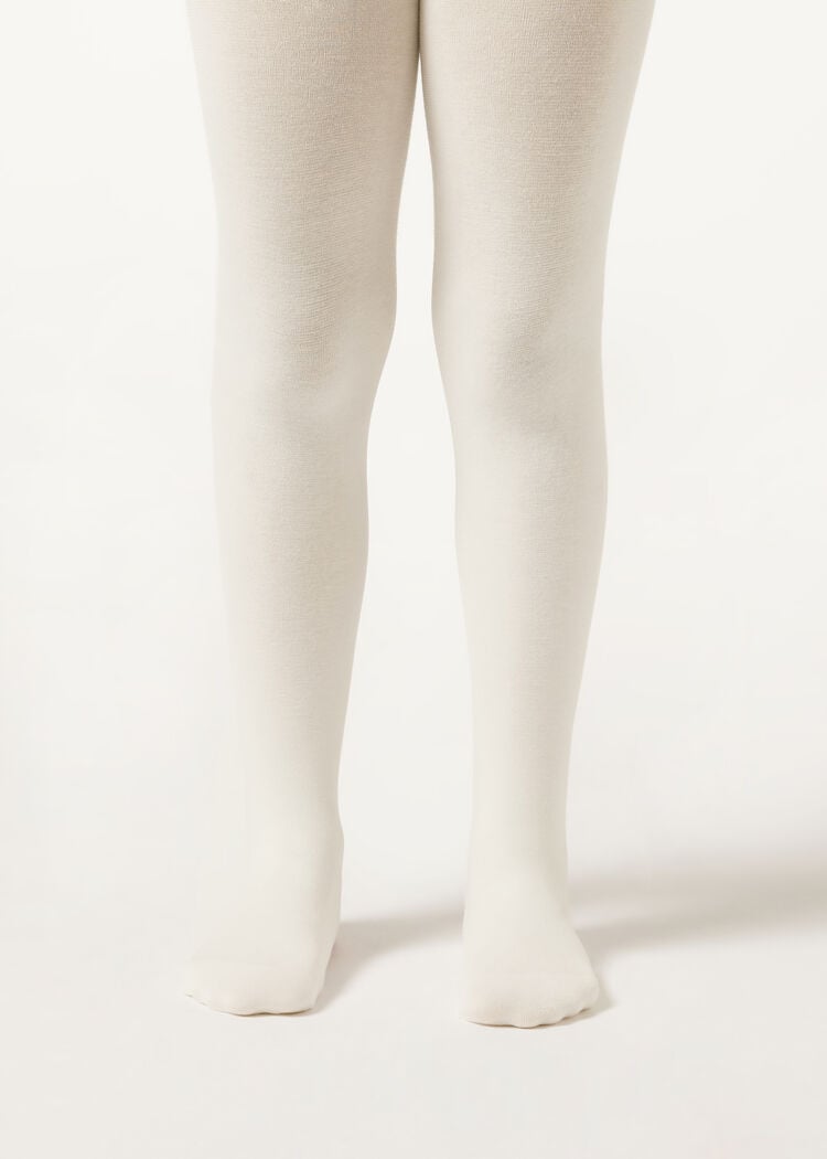 Girls’ eco cotton tights