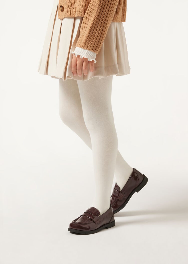 Girls’ eco cotton tights