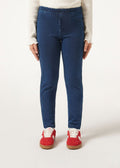 Girls’ thermal denim leggings