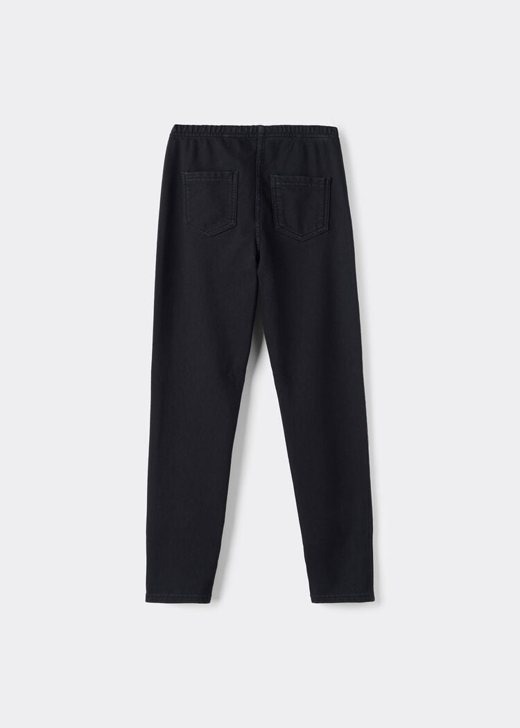 Girls’ thermal denim leggings