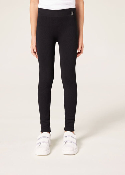 Girls’ ribbed leggings
