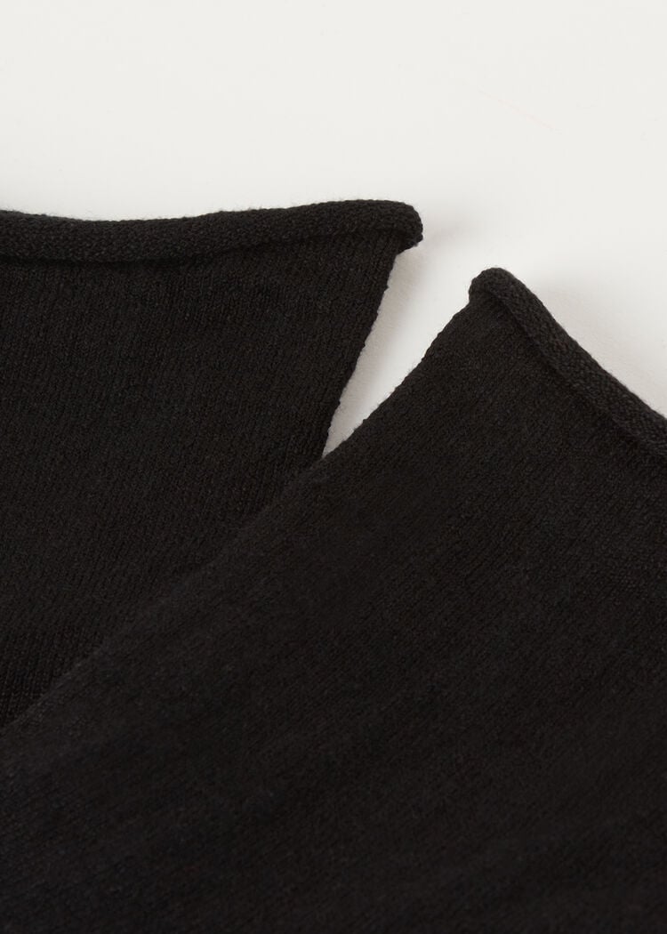 Cuffless short linen socks