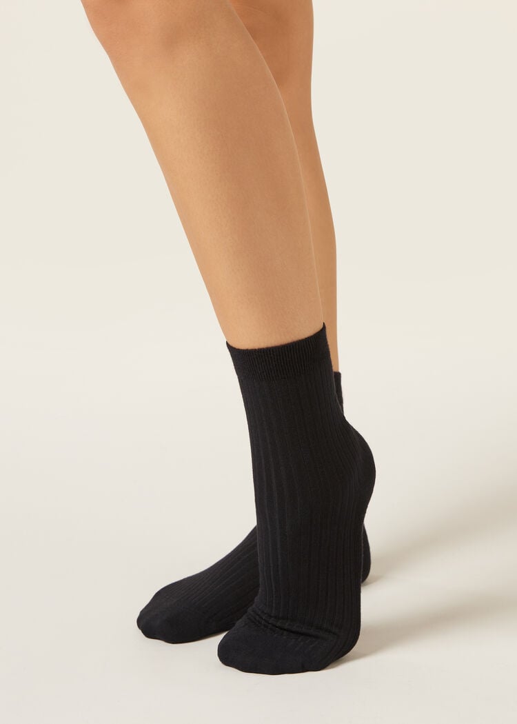 Cashmere blend short socks