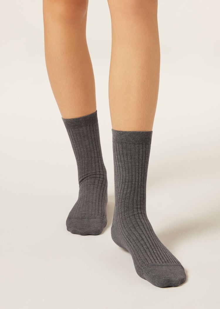 Cashmere blend short socks
