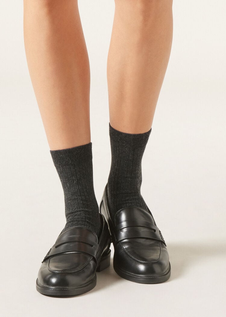 Cashmere blend short socks