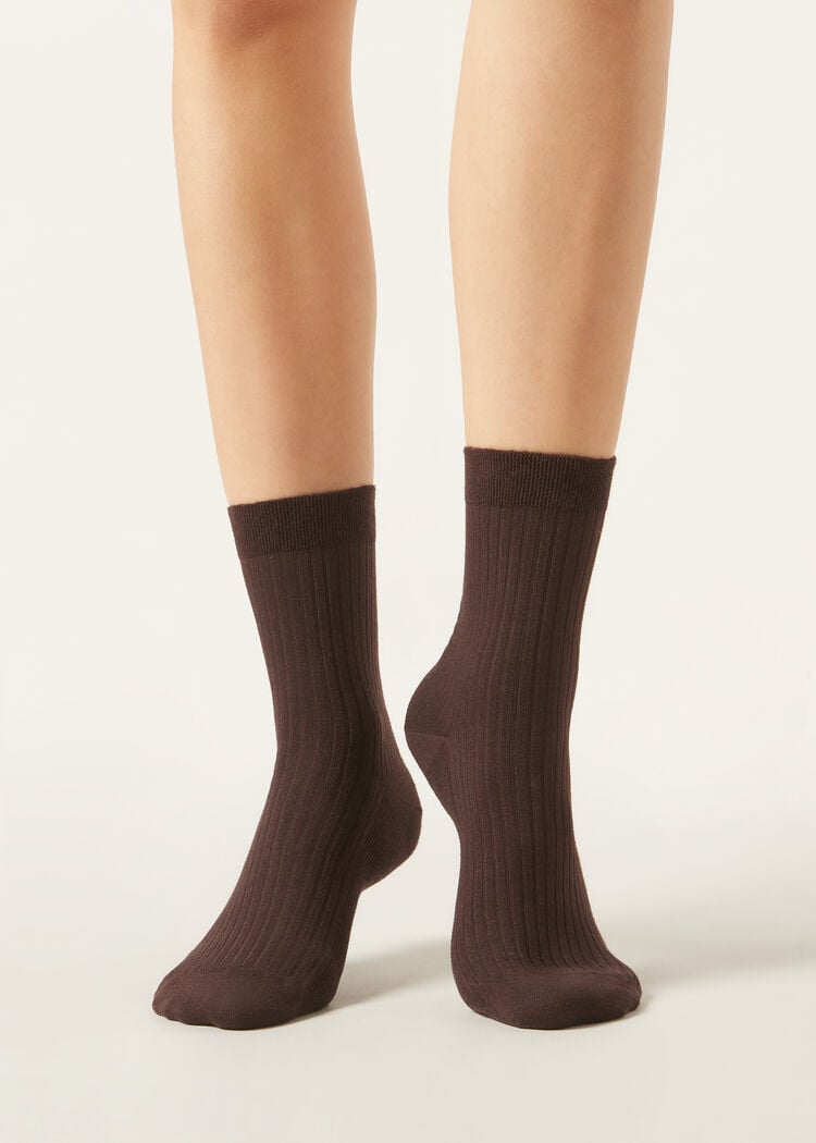 Cashmere blend short socks