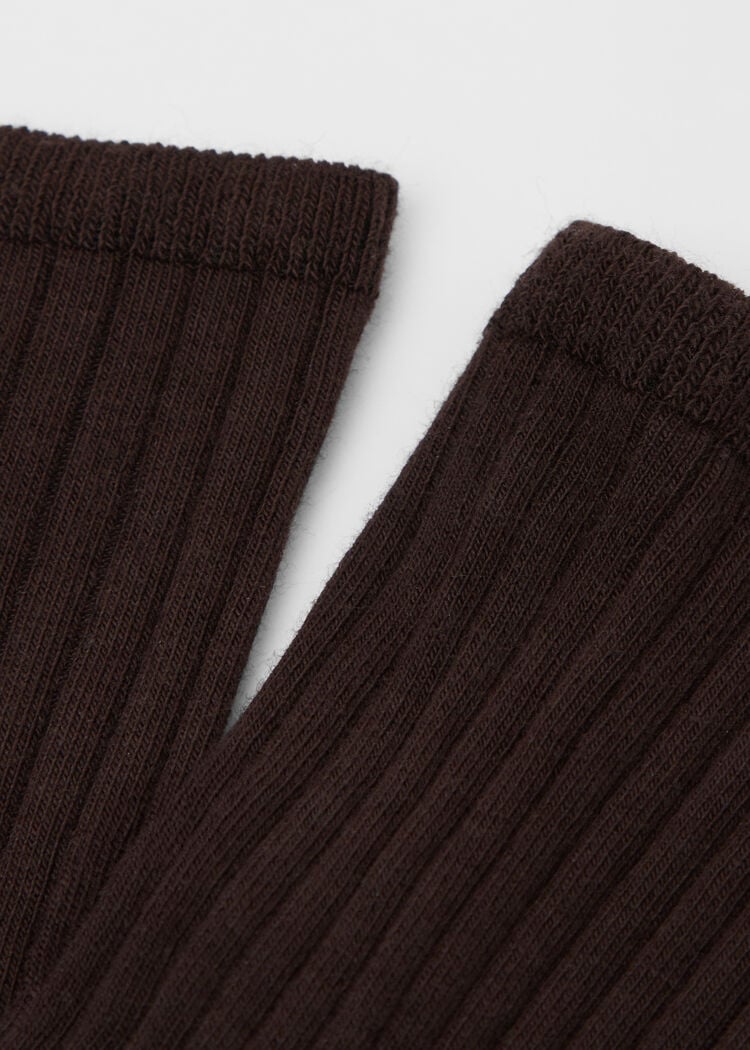 Ribbed short socks