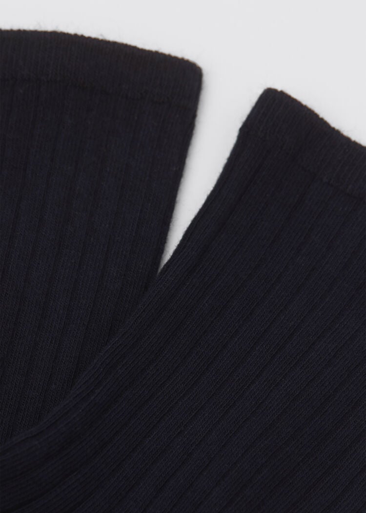 Ribbed short socks