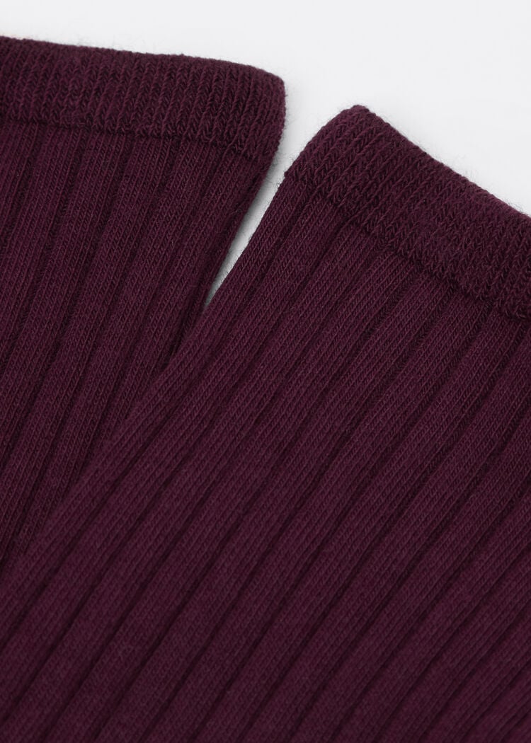 Ribbed short socks