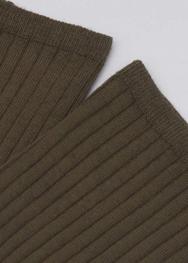 Ribbed short socks