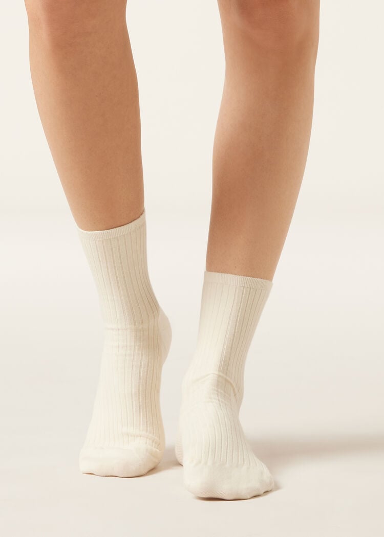 Ribbed short socks