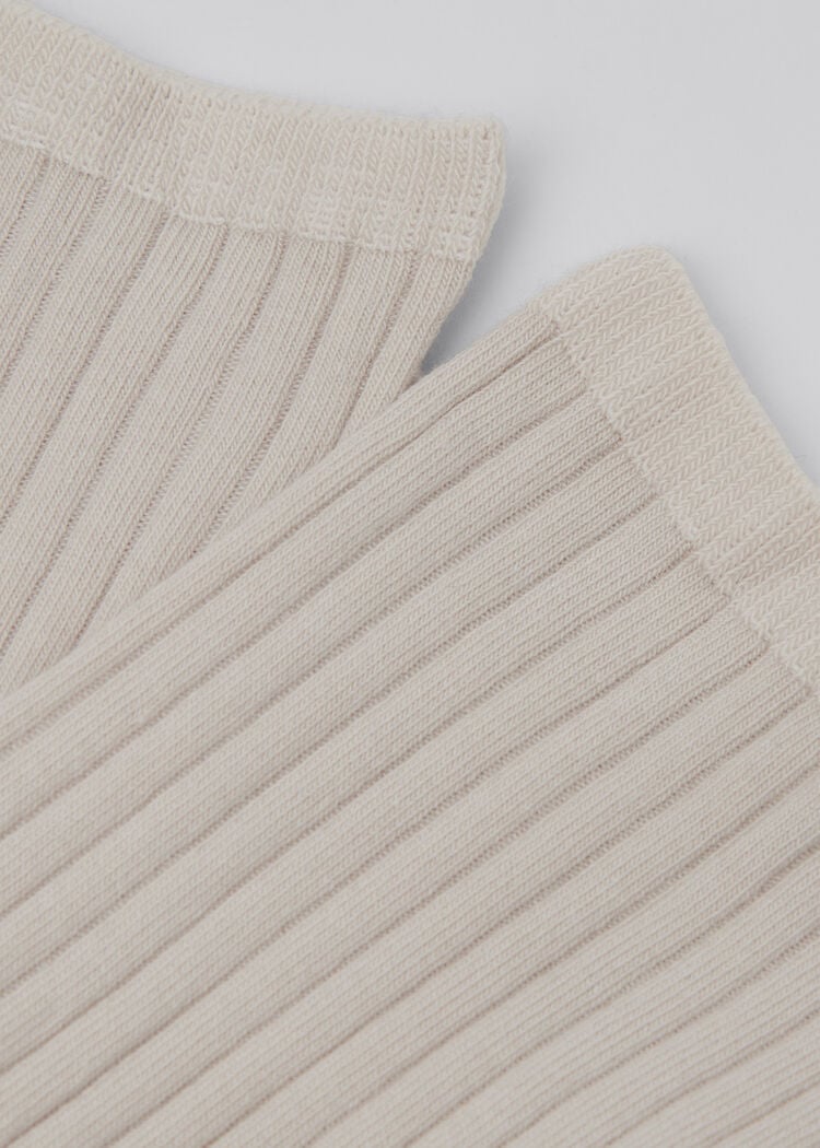 Ribbed short socks