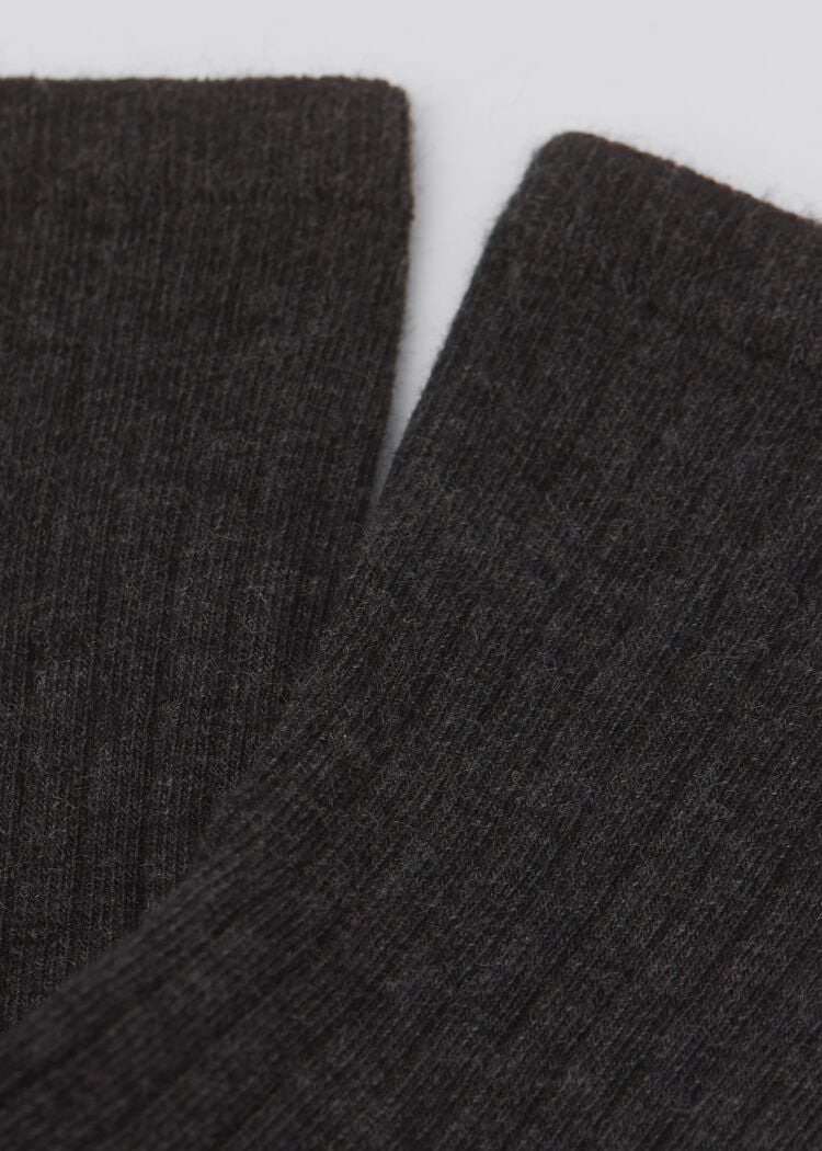 Ribbed short socks