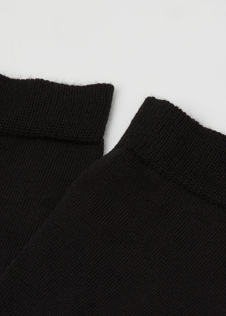 Wool and cotton short socks