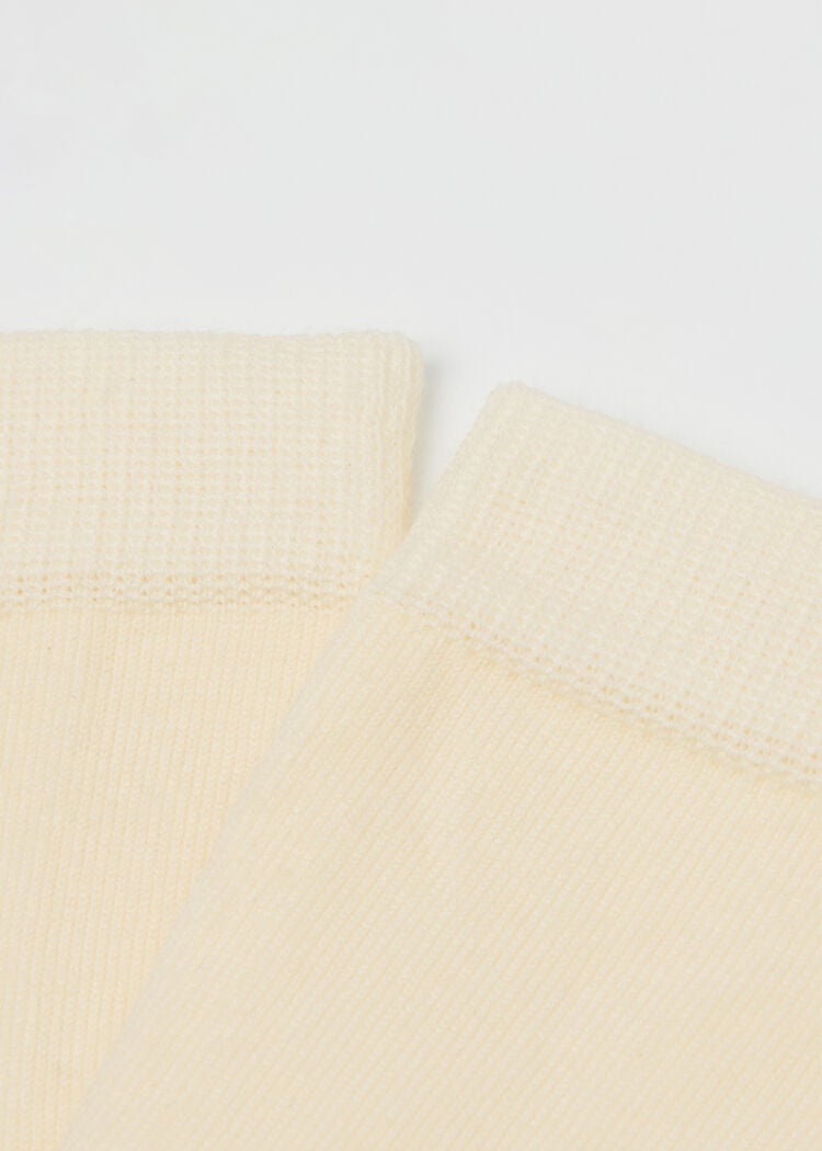 Wool and cotton short socks