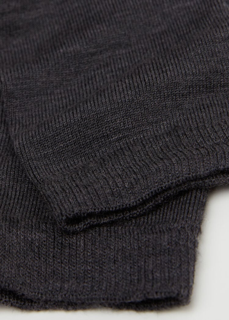 Wool and cotton short socks