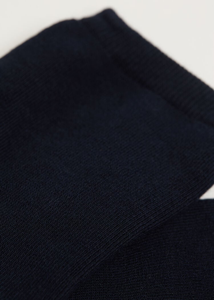 Short cotton thermal socks