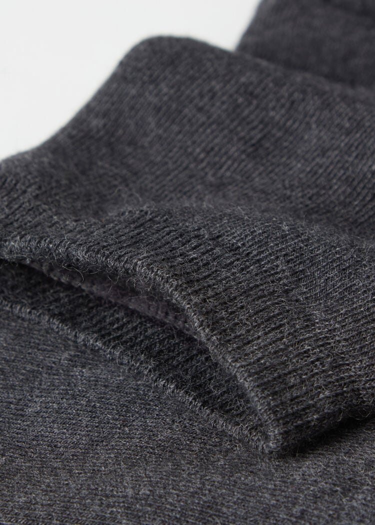 Short cotton thermal socks