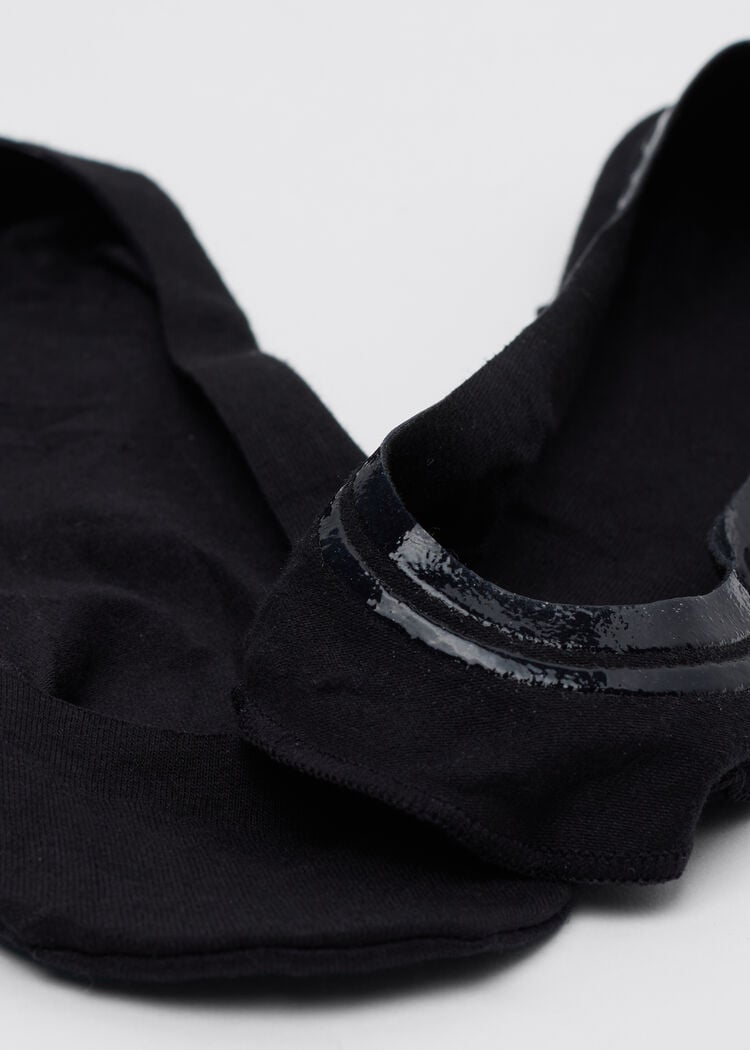 Women’s cotton invisible socks with silicone edge
