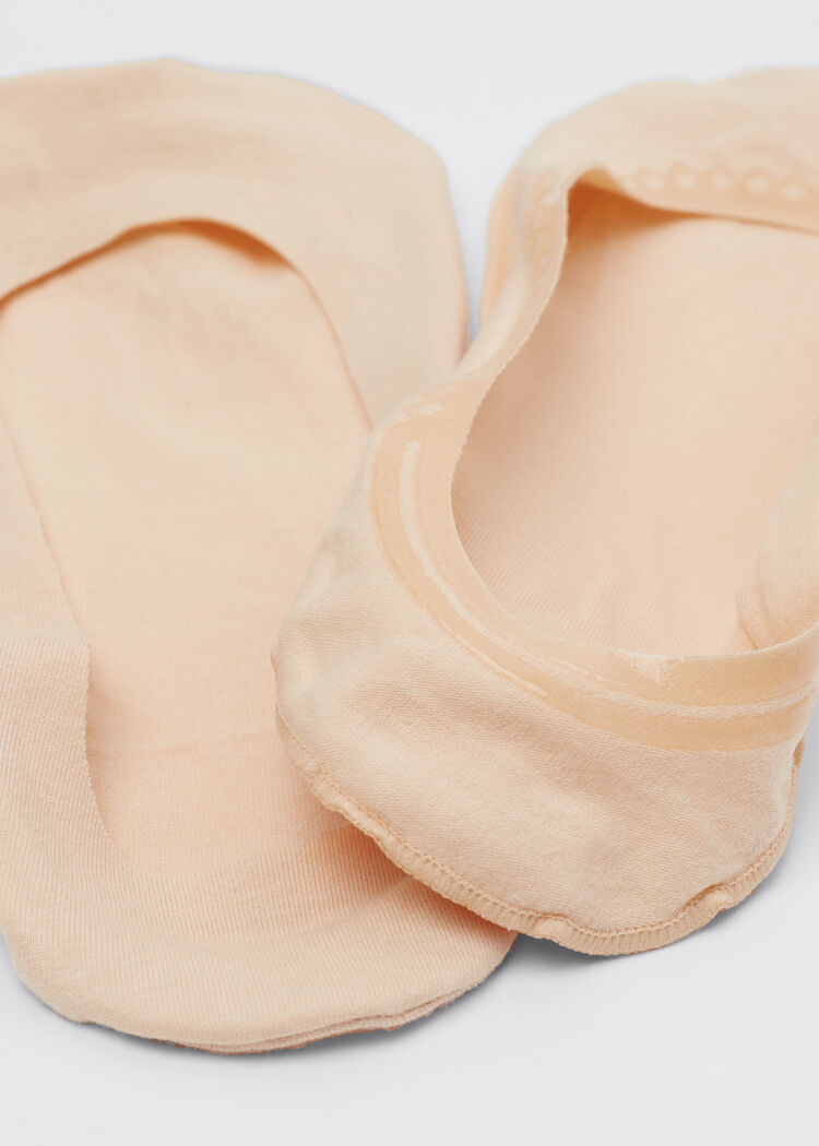 Women’s cotton invisible socks with silicone edge