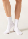 Non-elastic cotton ankle socks