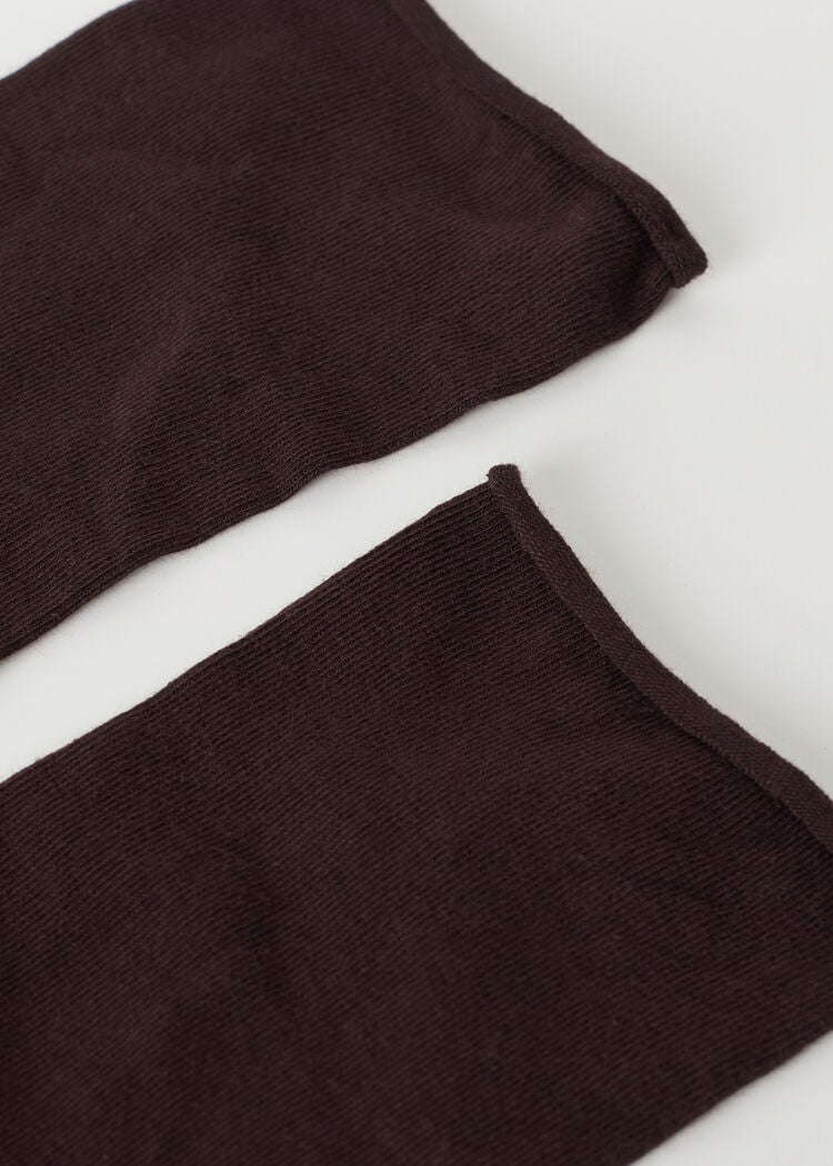 Non-elastic cotton ankle socks