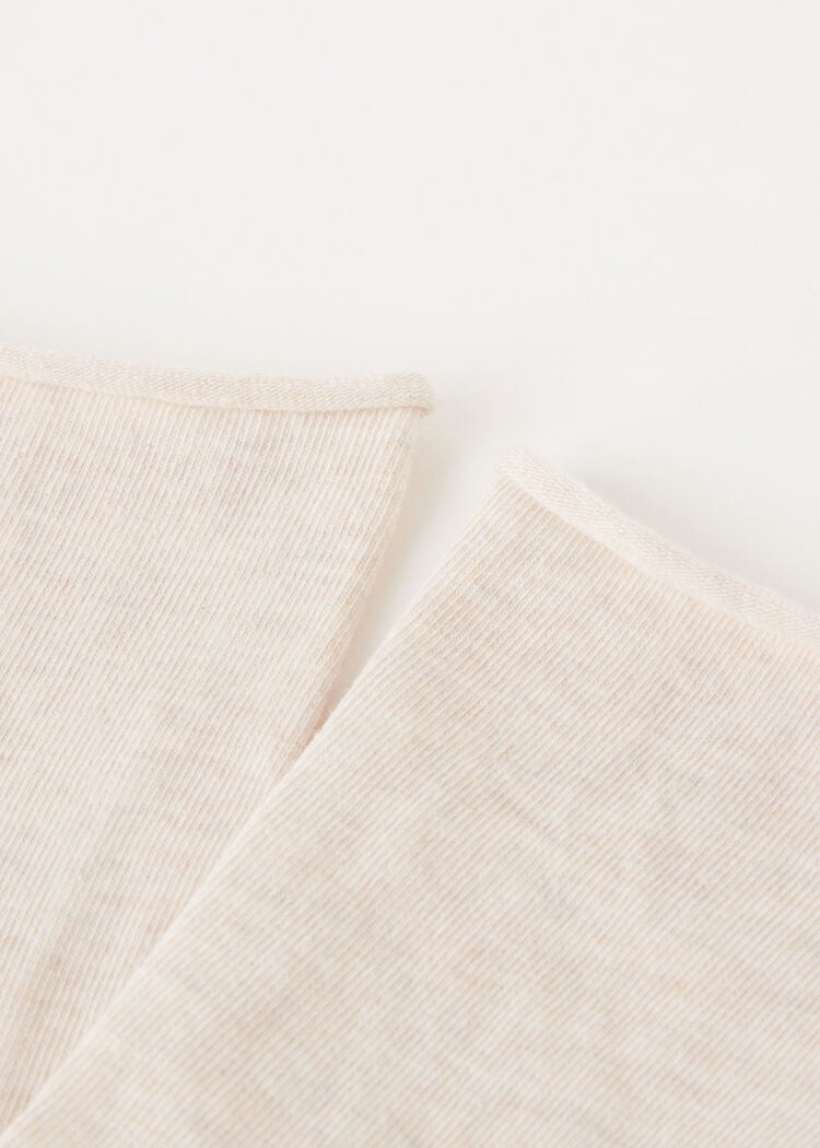 Non-elastic cotton ankle socks