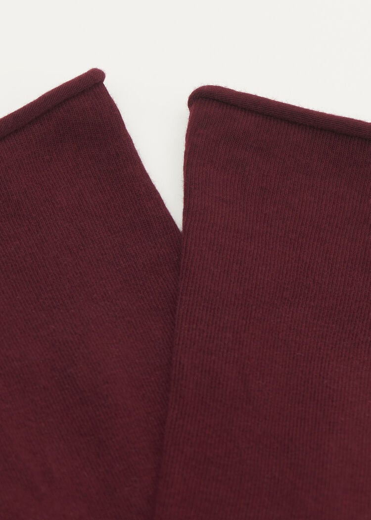 Non-elastic cotton ankle socks