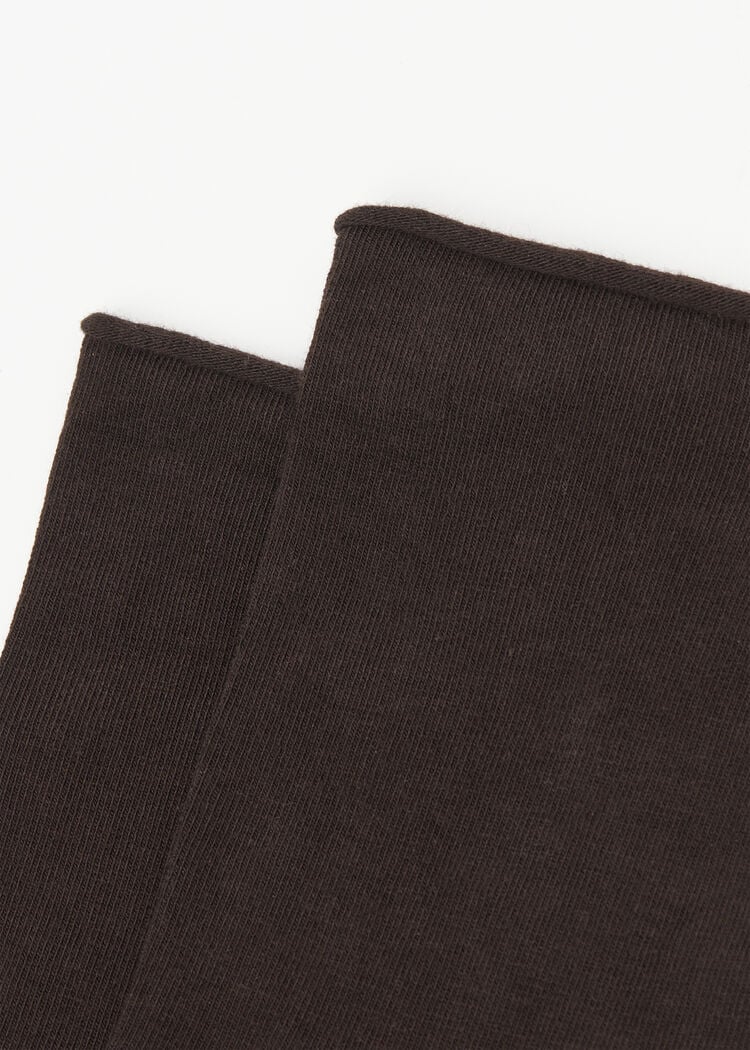 Non-elastic cotton ankle socks