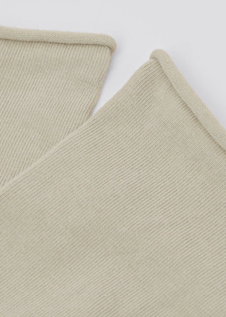Non-elastic cotton ankle socks