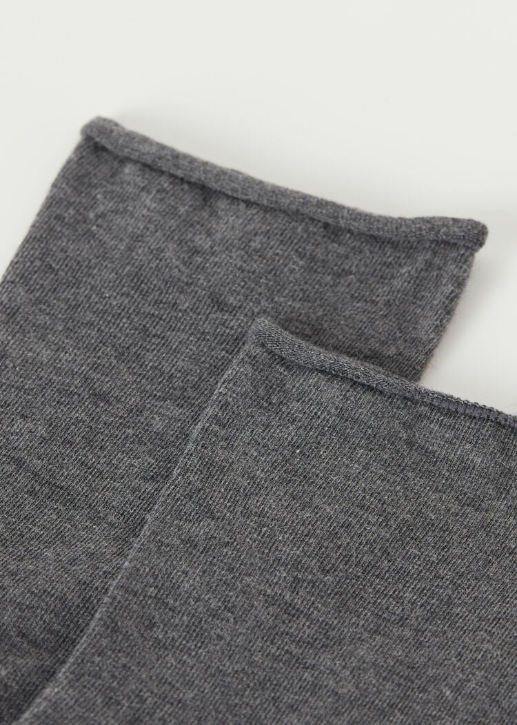 Non-elastic cotton ankle socks