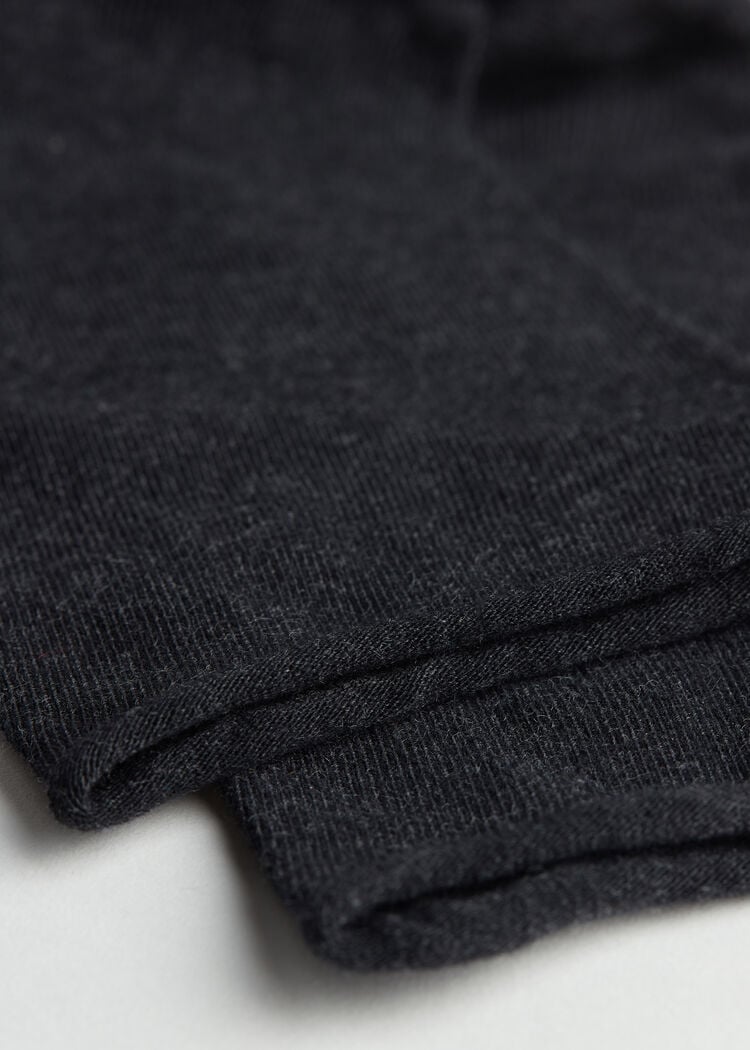 Non-elastic cotton ankle socks