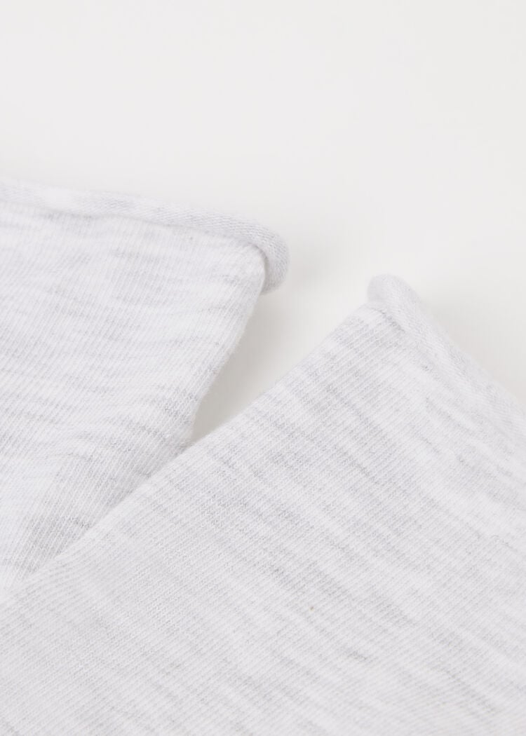 Non-elastic cotton ankle socks
