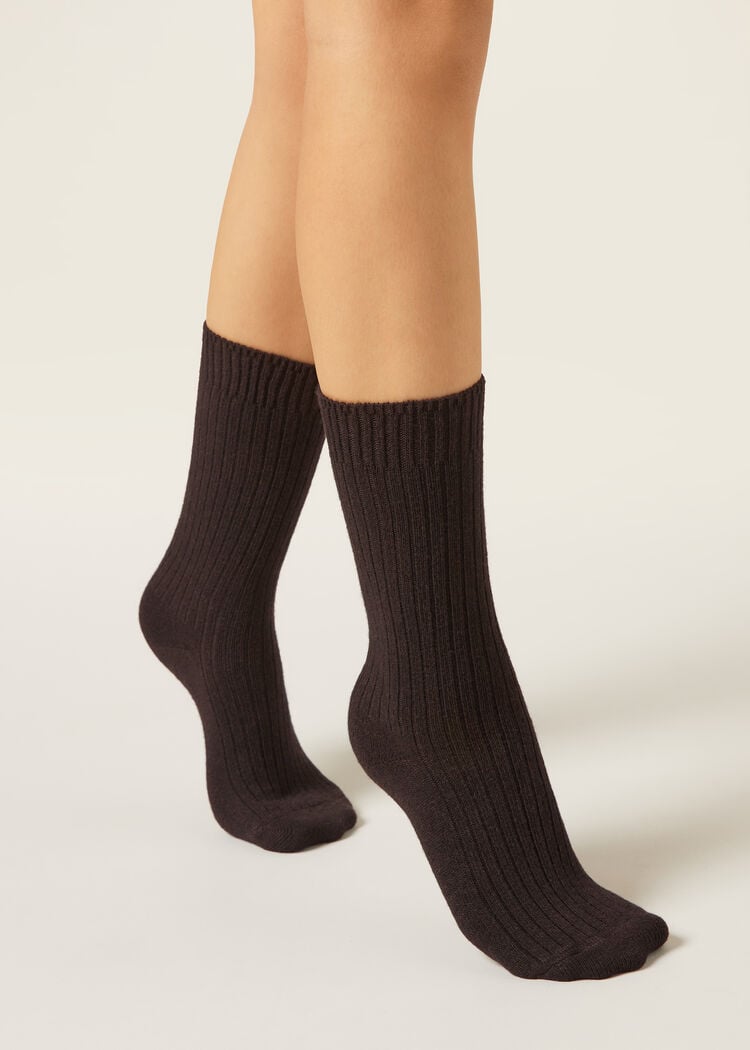 Wool and cashmere socks