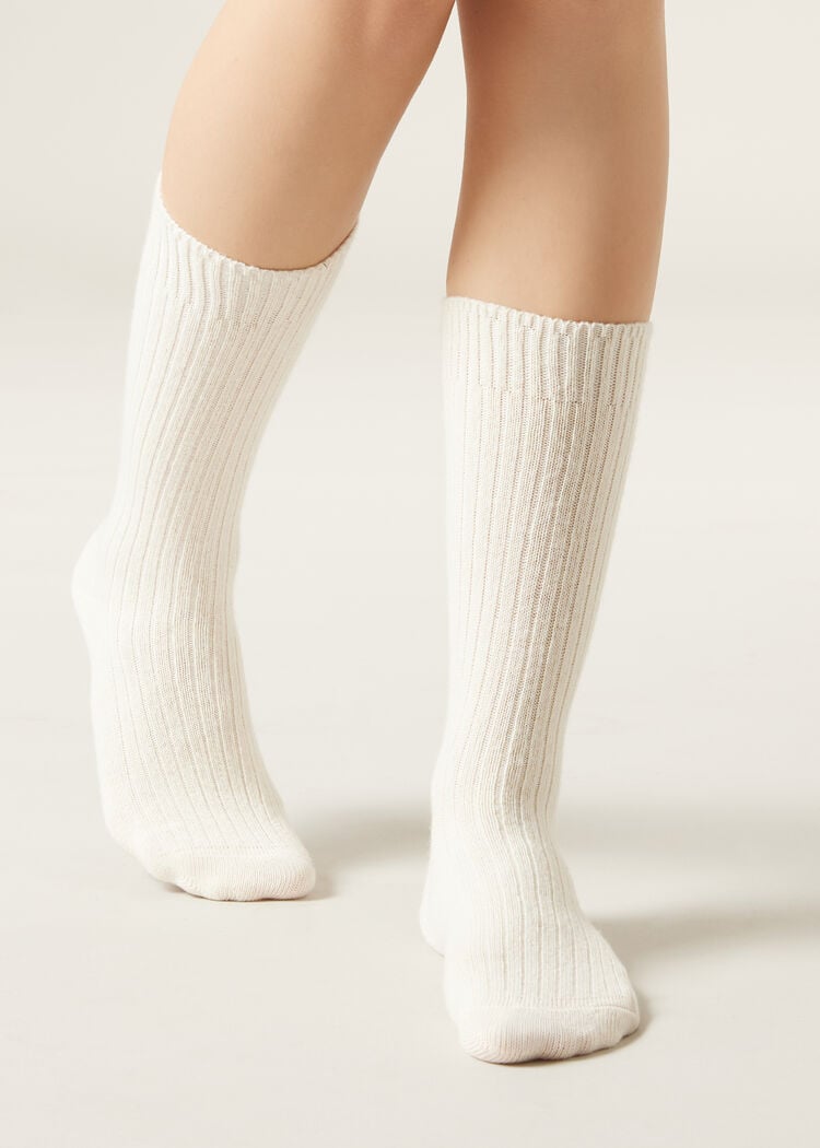 Wool and cashmere socks