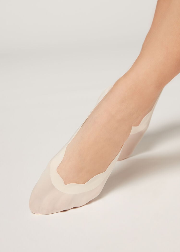 Laser cut invisible socks