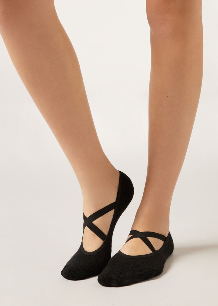 Crisscross pilates non-slip socks