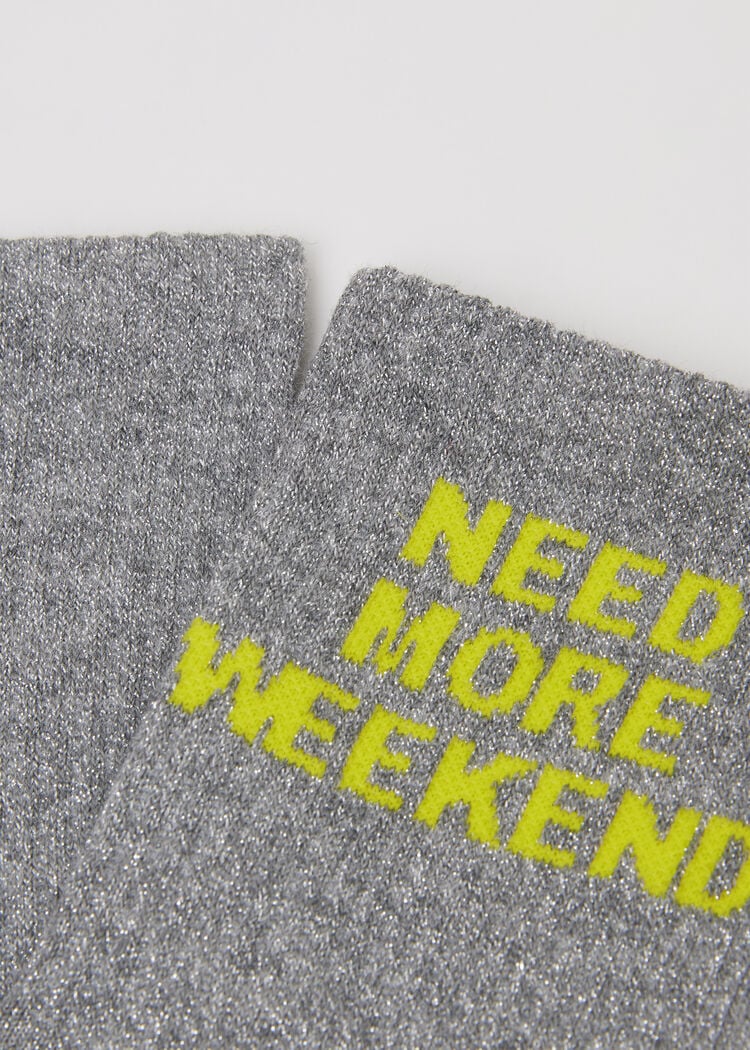 Glitter message socks