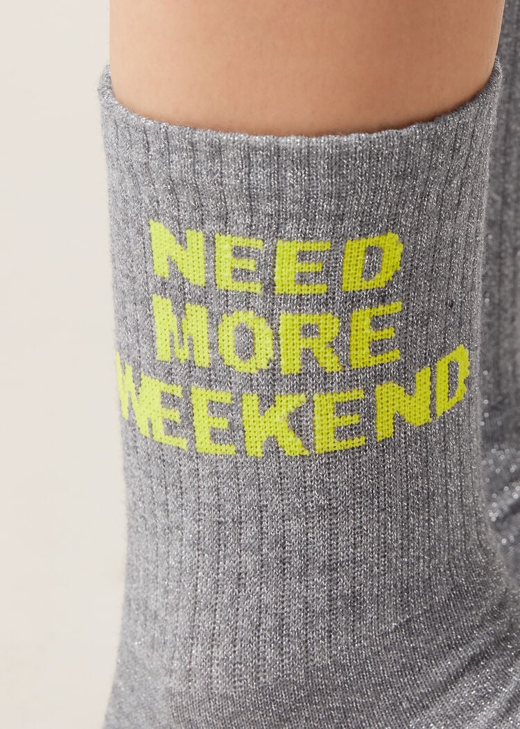Glitter message socks