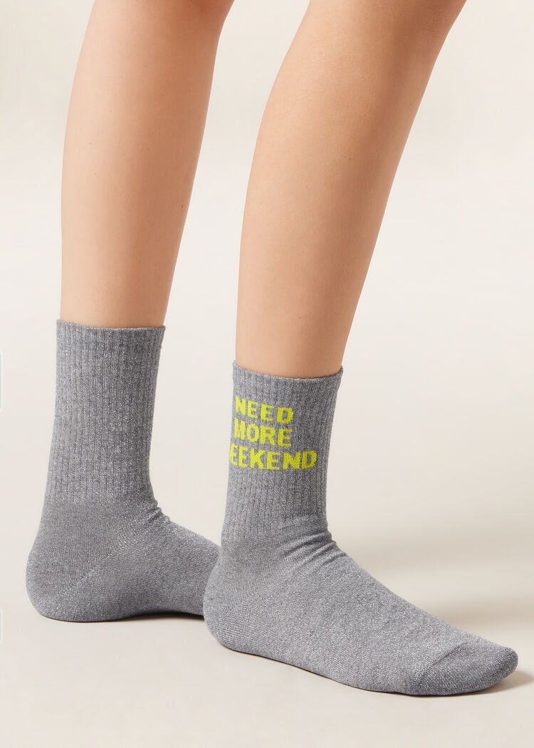 Glitter message socks